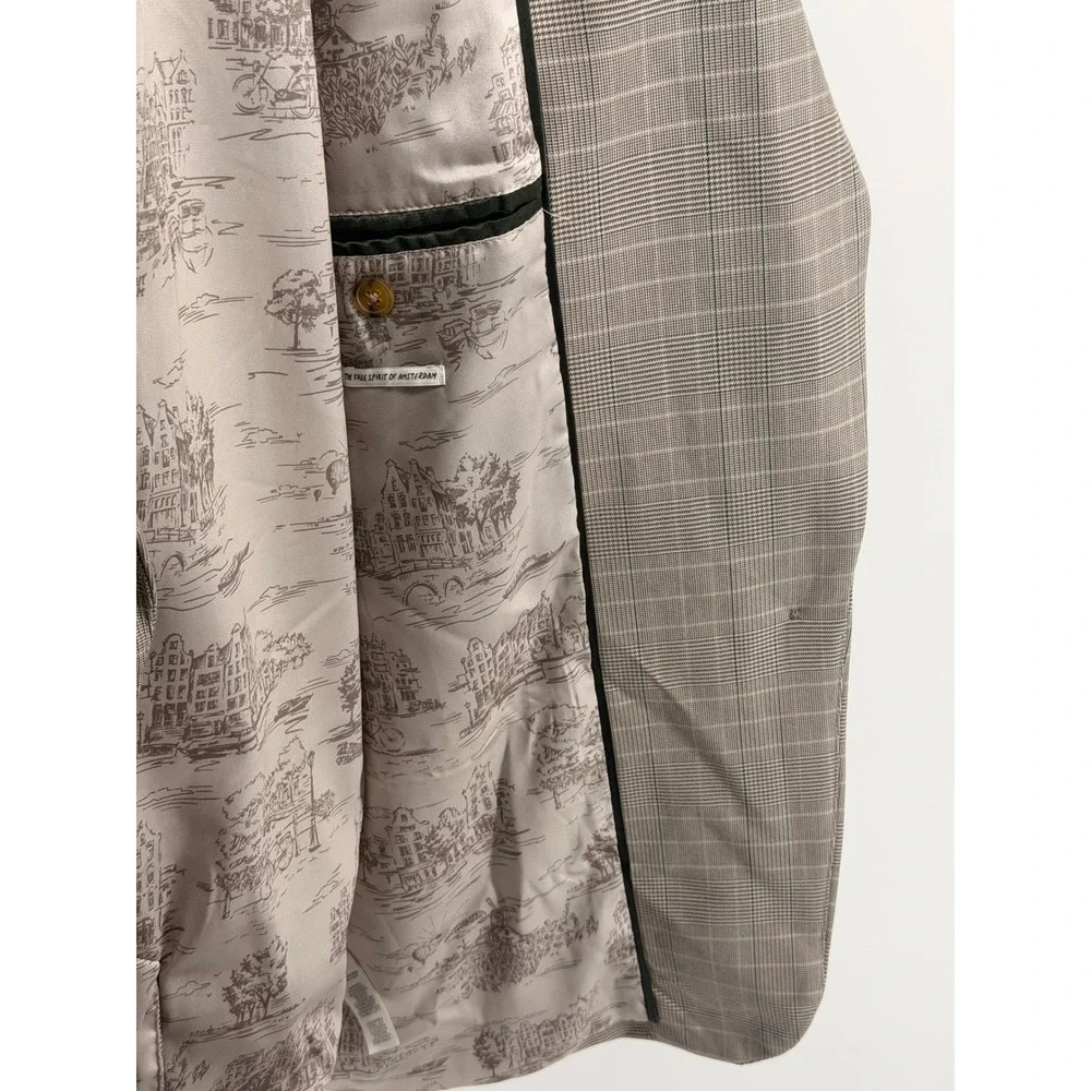 Scotch Soda Amsterdam‎ Men's Glen Plaid Blazer Jacket XL Single Breasted 0847